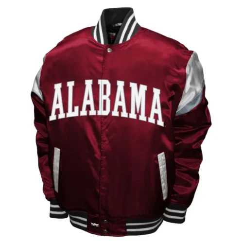 Alabama Crimson Tide Power Satin Varsity Jacket