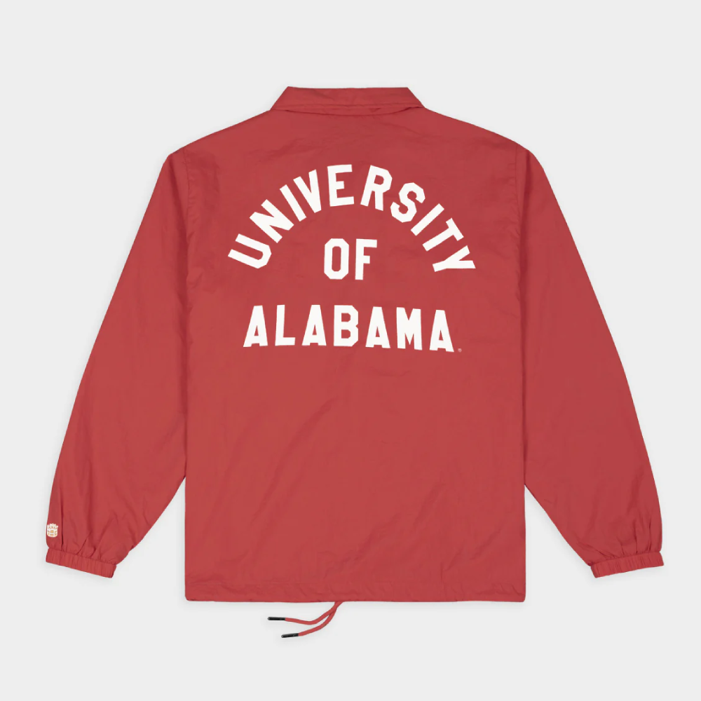 Alabama Crimson Tide vintage Classic Coaches Satin Jacket - Image 2