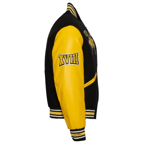 Alabama State Hornets Campus Remix Wool & Leather Varsity Jacket - Image 3