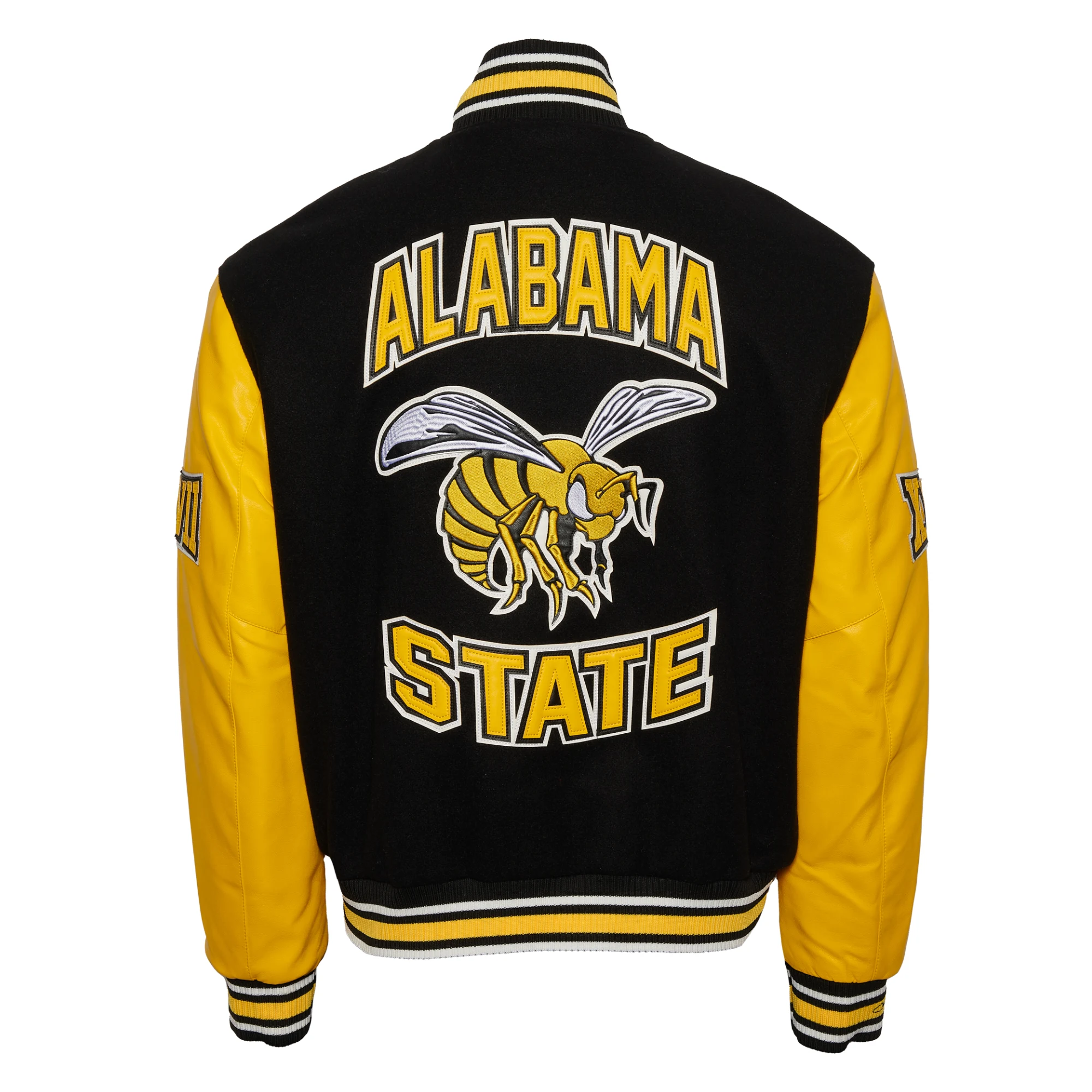 Alabama State Hornets Campus Remix Wool & Leather Varsity Jacket - Image 2