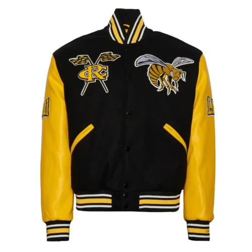 Alabama State Hornets Campus Remix Wool & Leather Varsity Jacket
