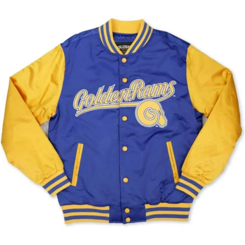 Albany State Golden Rams Baseball Vintage Satin Varsity Jacket