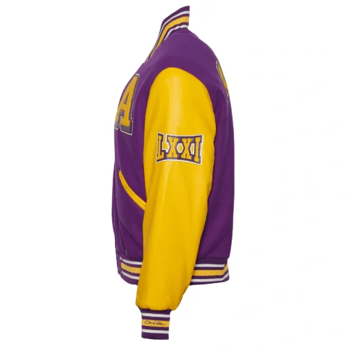 Alcorn State Braves Campus Remix Wool & Leather Varsity Jacket - Image 3