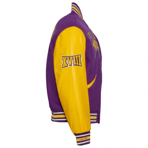 Alcorn State Braves Campus Remix Wool & Leather Varsity Jacket - Image 4
