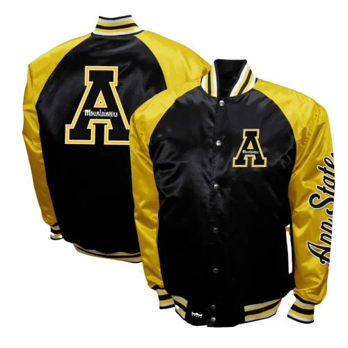 Appalachian State Mountaineers Club The Game Satin Varsity Jacket - Image 3
