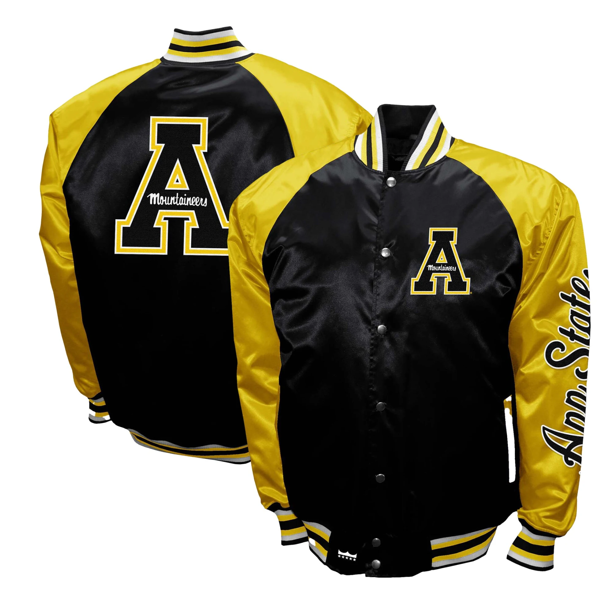 Appalachian State Mountaineers Club The Game Satin Varsity Jacket - Image 3
