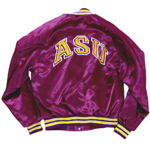 Alternative view of Arizona State Sun Devils 1990s Vintage Satin Varsity Jacket