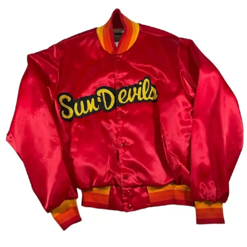Arizona State Sun Devils 90s Vintage Satin Varsity Jacket