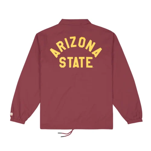 Alternative view of Arizona State Sun Devils Retro Logo Coaches Satin Jacket