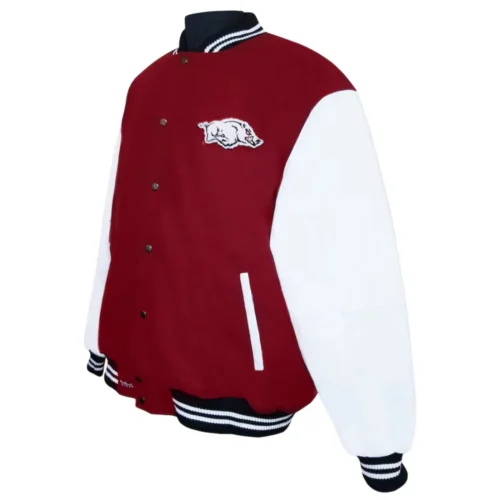 Arkansas Razorbacks Graduate Wool & Leather Varsity Jacket