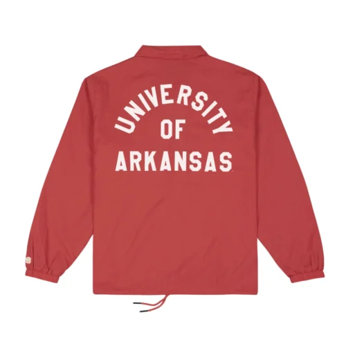 Alternative view of Arkansas Razorbacks Retro Hog Coaches Jacket