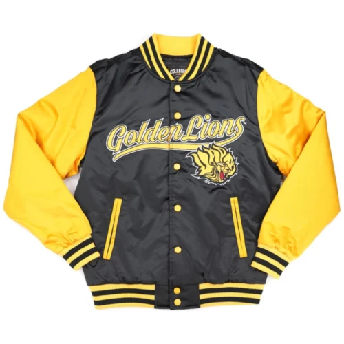 Arkansas Pine Bluff Golden Lions Baseball Vintage Satin Varsity Jacket