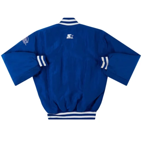Alternative view of Brigham Young University 1990s Vintage Blue Satin Varsity Jacket