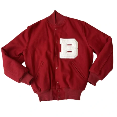 Ball State Cardinals 80s Letterman Red Wool Varsity Jacket