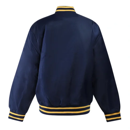 Men's California Golden Bears A-Game Satin Varsity Jacket - Image 5