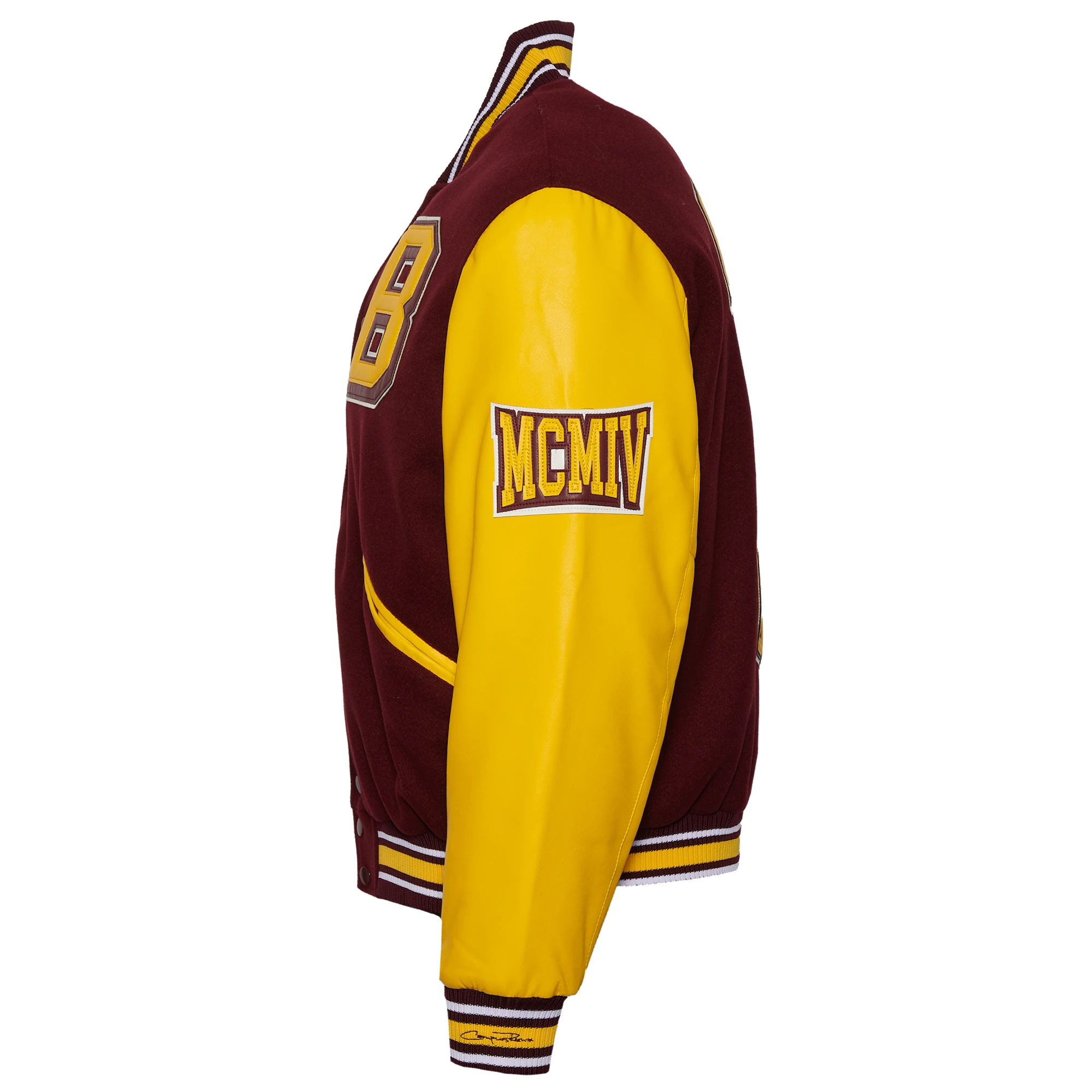 Men's Bethune–Cookman Wildcats Campus Remix Wool & Leather Varsity Jacket - Image 3