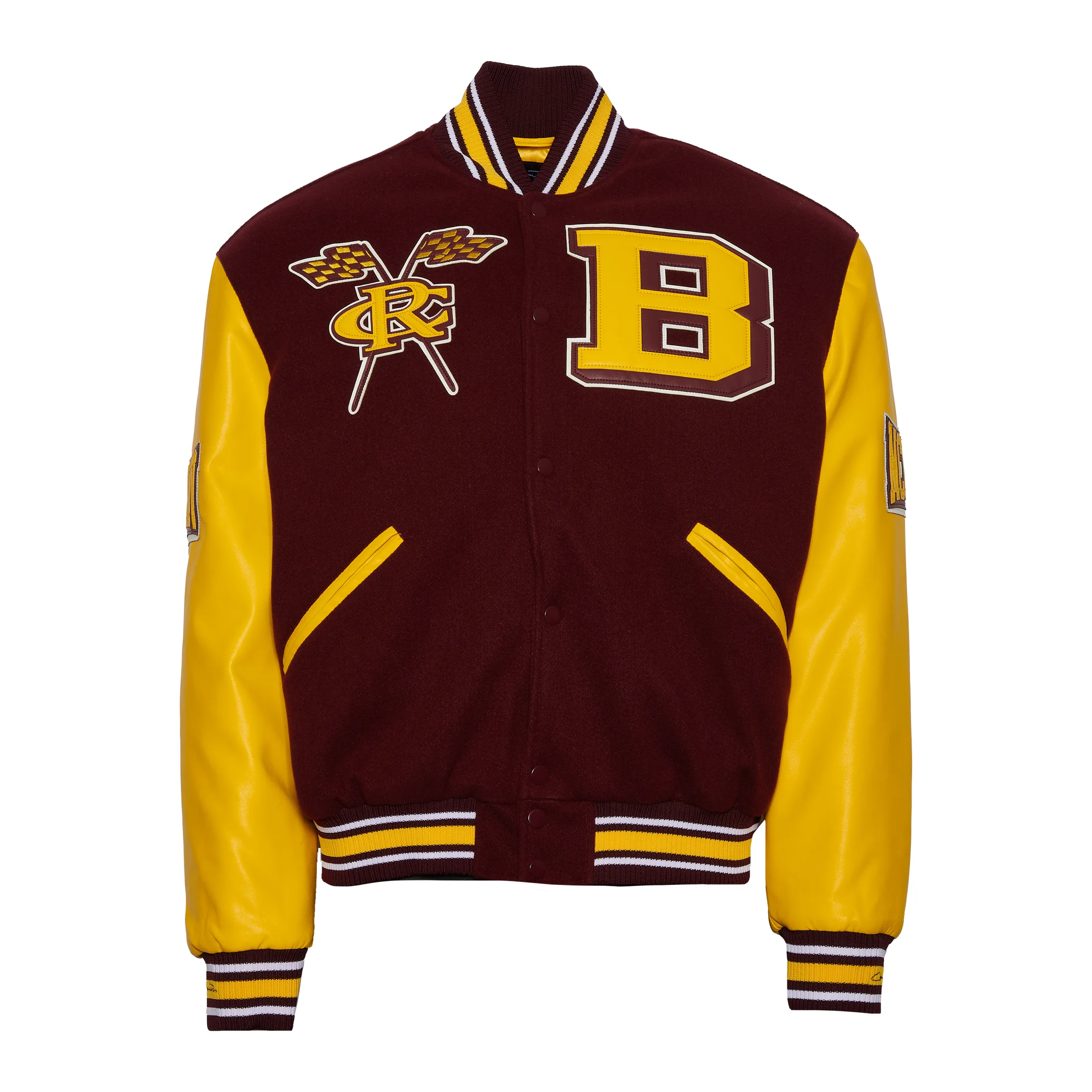 Men's Bethune–Cookman Wildcats Campus Remix Wool & Leather Varsity Jacket