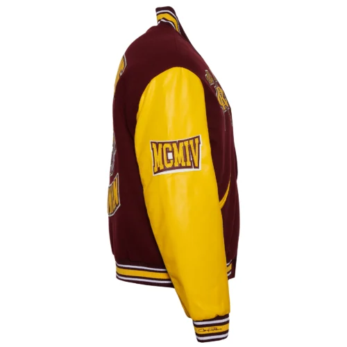 Men's Bethune–Cookman Wildcats Campus Remix Wool & Leather Varsity Jacket - Image 4