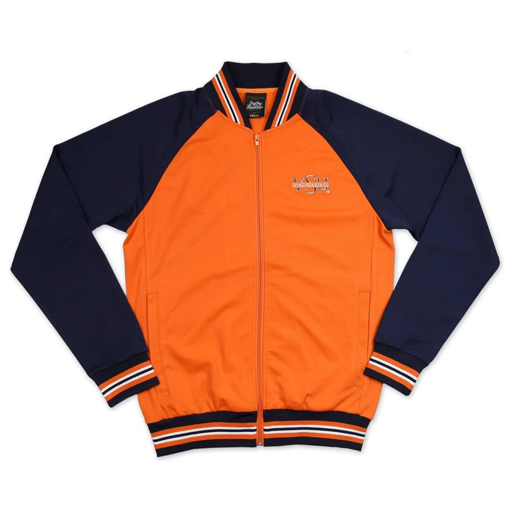 Big Boy The Virginia State Trojans Satin Varsity Jacket