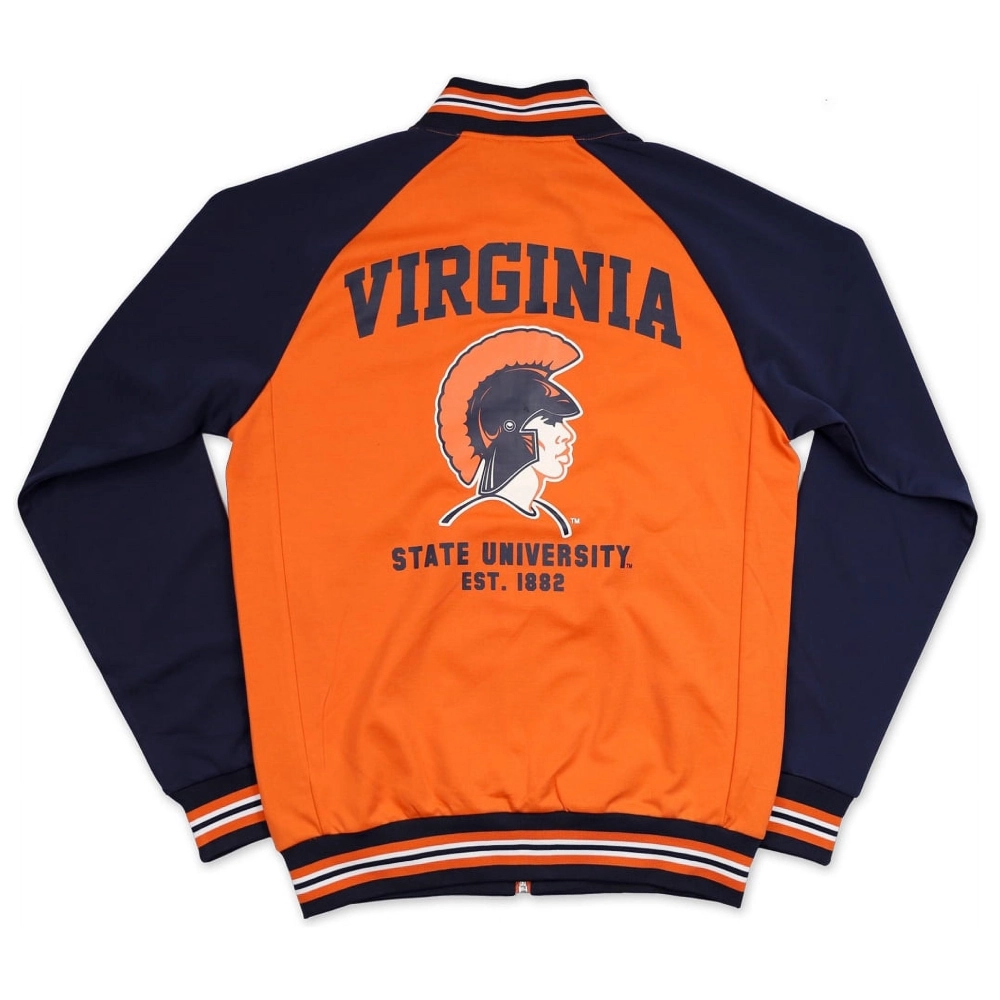 Big Boy The Virginia State Trojans Satin Varsity Jacket - Image 2