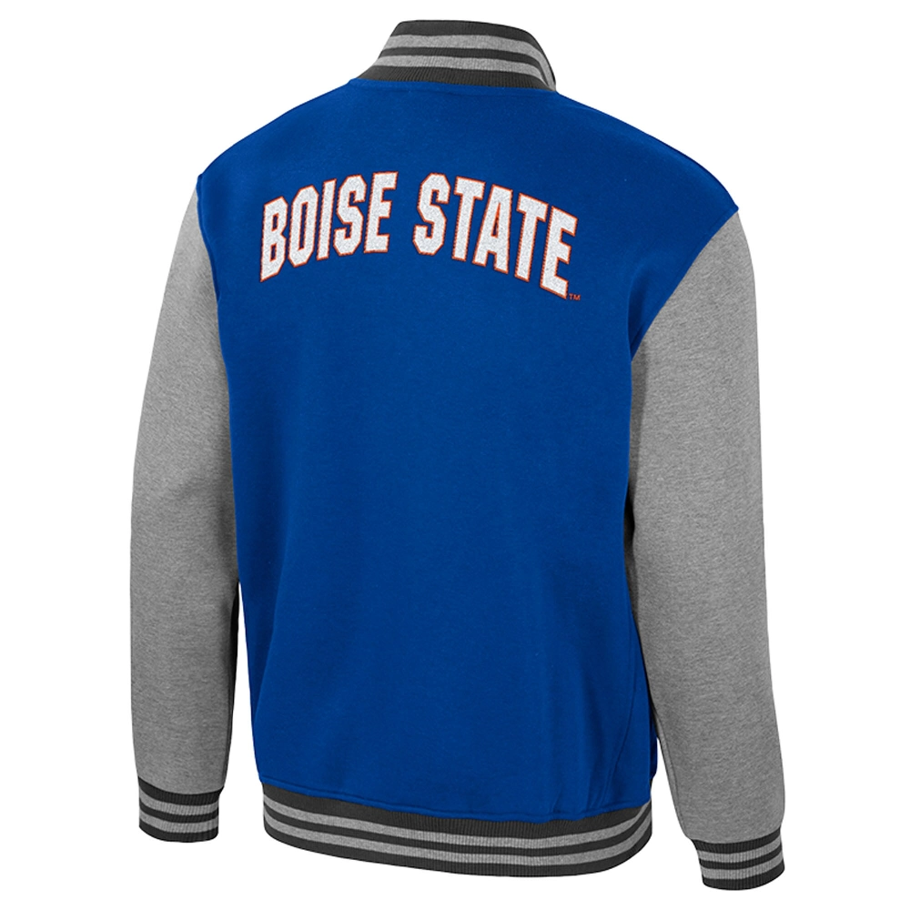 Boise State Broncos Vintage Blue & Gray Wool Varsity Jacket - Image 2