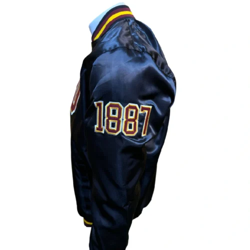 Central State Marauders Vintage Black Satin Varsity Jacket - Image 3