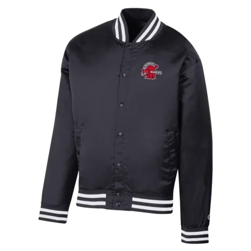 Cincinnati Bearcats Champions Navy Bomber Satin Varsity Jacket