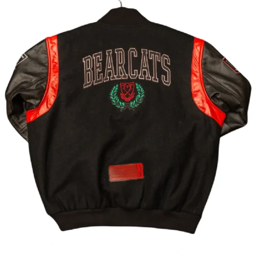 Alternative view of Cincinnati Bearcats Letterman Black Varsity Jacket