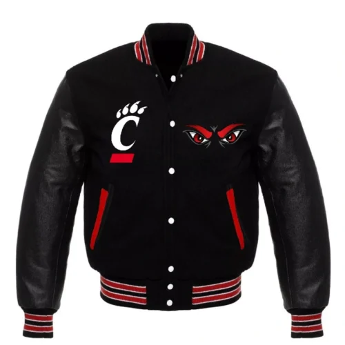 Cincinnati Bearcats Letterman Wool & Leather Varsity Jacket