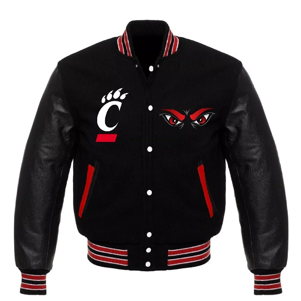 Cincinnati Bearcats Letterman Wool & Leather Varsity Jacket
