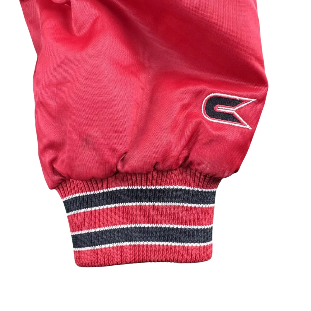 Cincinnati Bearcats Vintage Red Bomber Satin Varsity Jacket - Image 3