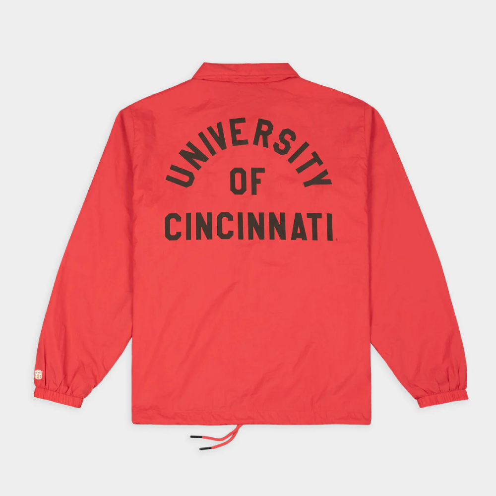 Cincinnati Bearcats Retro "UC" Vintage Coaches Satin Jacket - Image 2