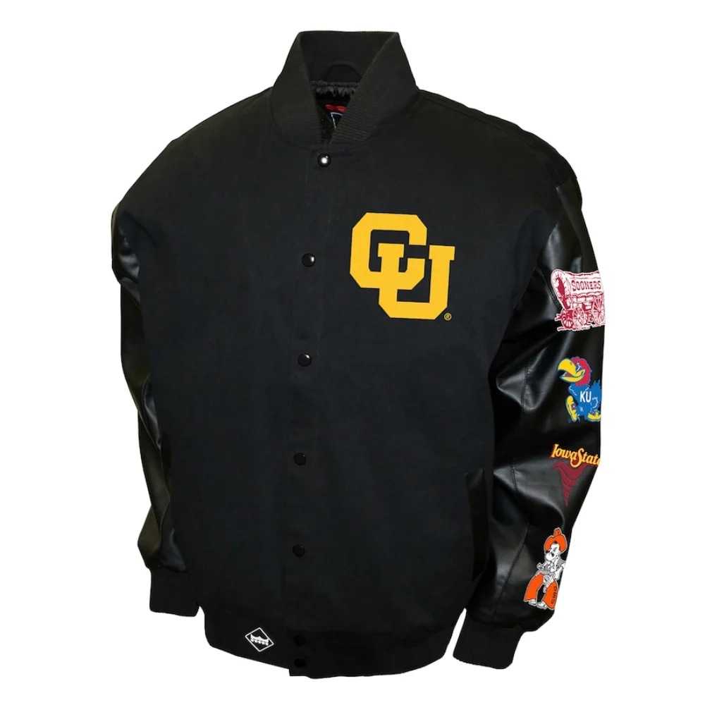 Colorado Buffaloes Big 8 Conference Wool & Leather Varsity Jacket