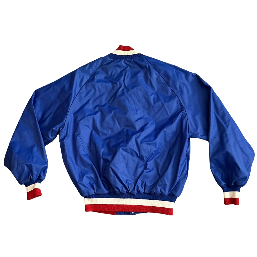 Depaul Blue Demons Vintage Blue Satin Varsity Jacket - Image 2