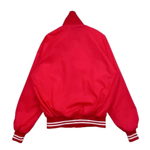 Alternative view of Depaul Blue Demons Vintage Red Satin Varsity Jacket