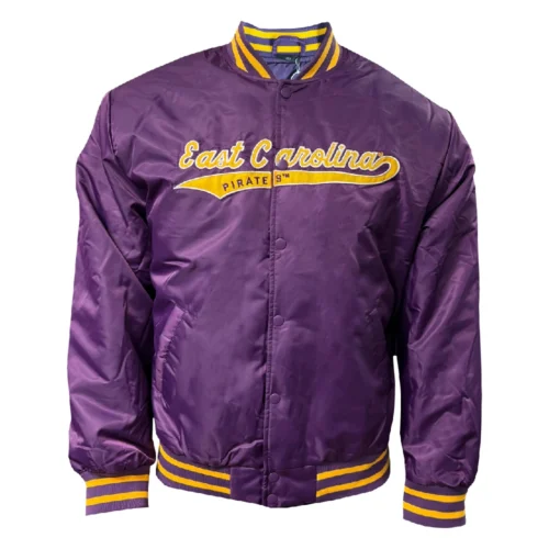 East Carolina Pirates A-Game Satin Varsity Jacket