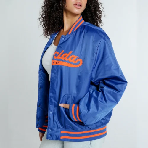 Alternative view of Florida Gators A-Game Satin Varsity Jacket