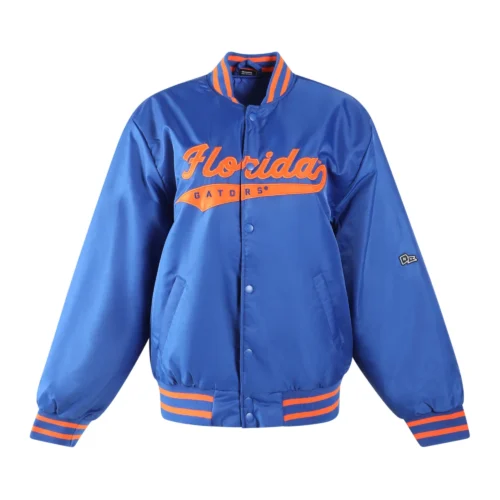 Florida Gators A-Game Satin Varsity Jacket - Image 4