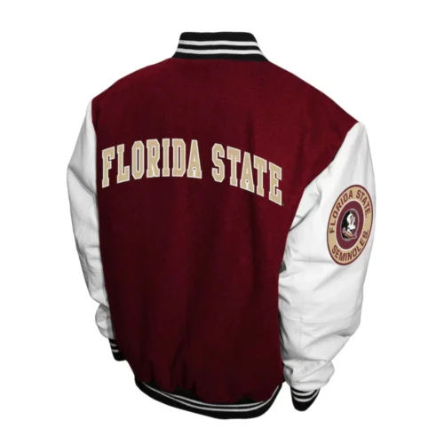 Alternative view of Florida State Seminoles  Graduate Wool & Leather Varsity Jacket