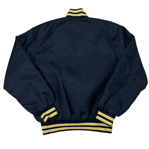 Alternative view of Fort Hays State Tigers Vintage Navy Satin Varsity Jacket