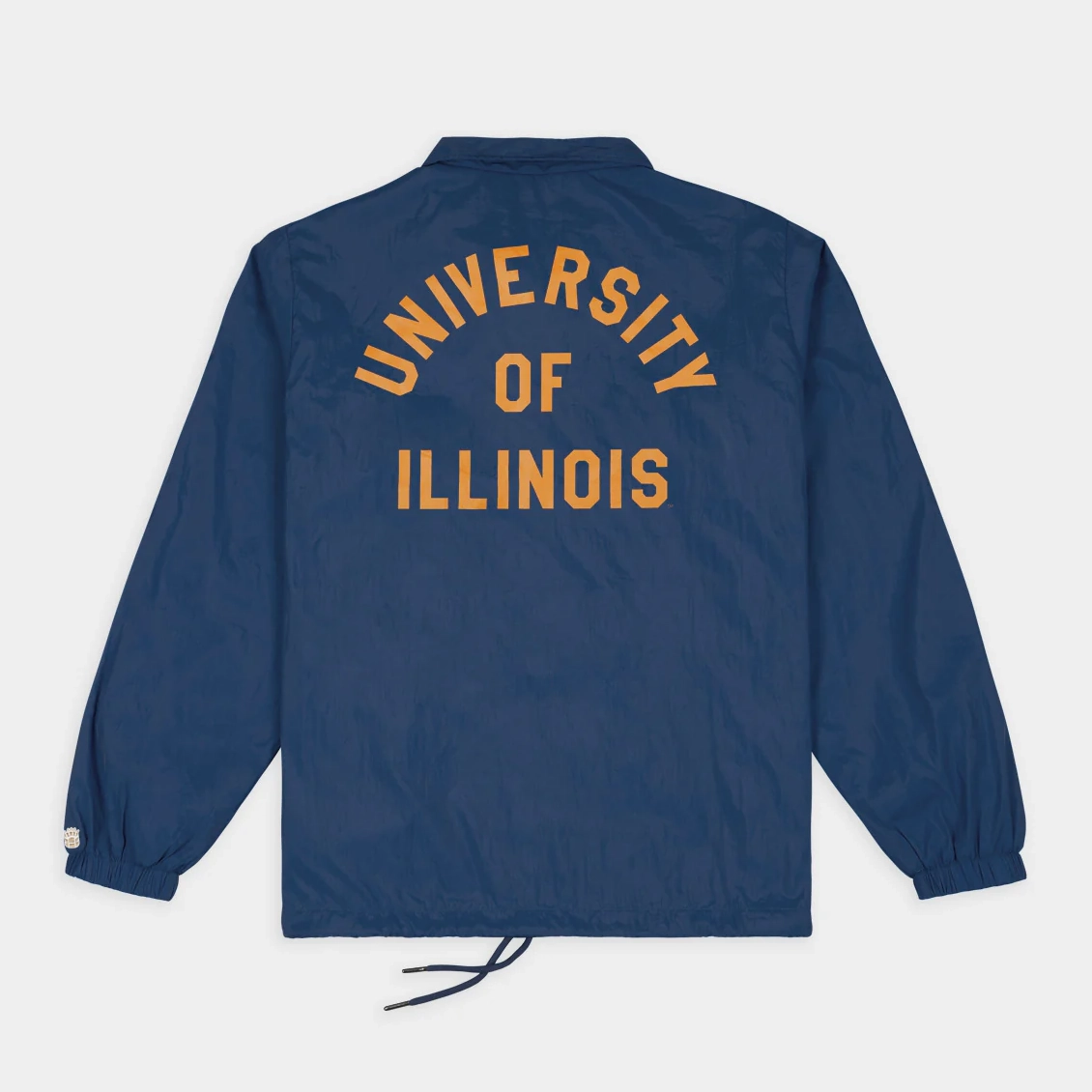 Illinois Fighting Illini Football Helmet Coaches Satin Jacket - Image 2