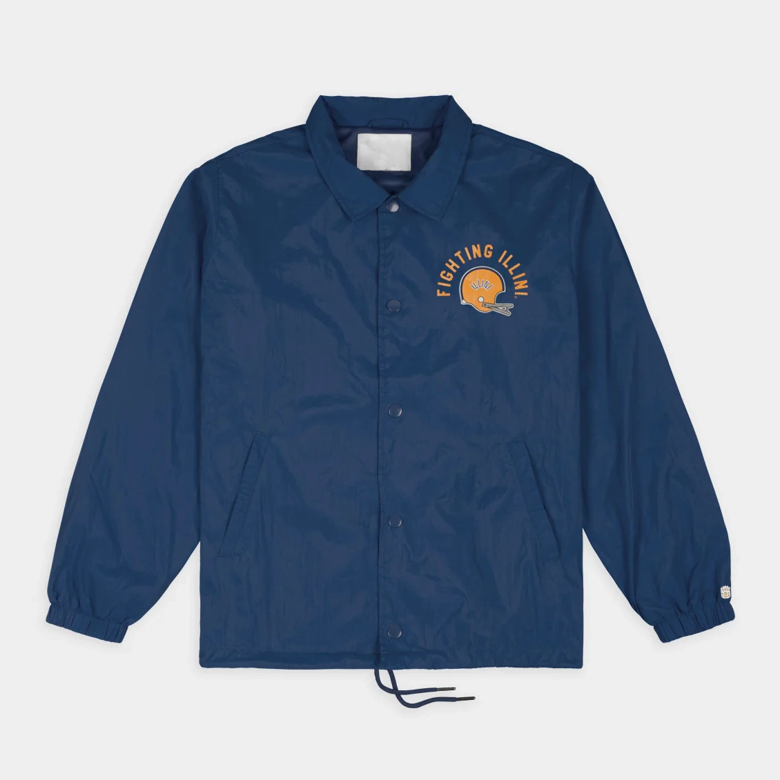 Illinois Fighting Illini Football Helmet Coaches Satin Jacket