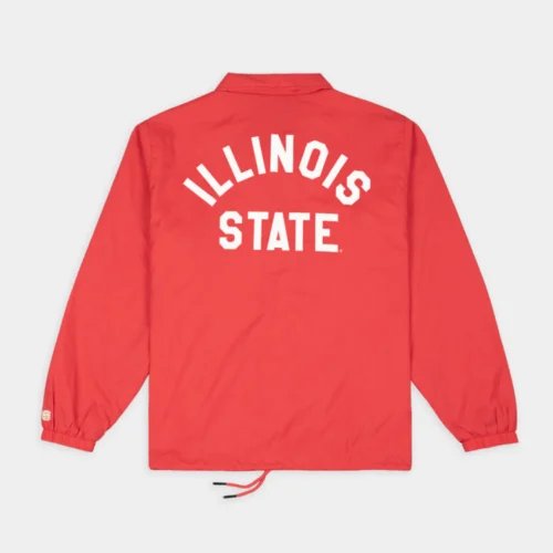 Alternative view of Illinois State Redbirds "ISU" Vintage  Coaches Satin Jacket
