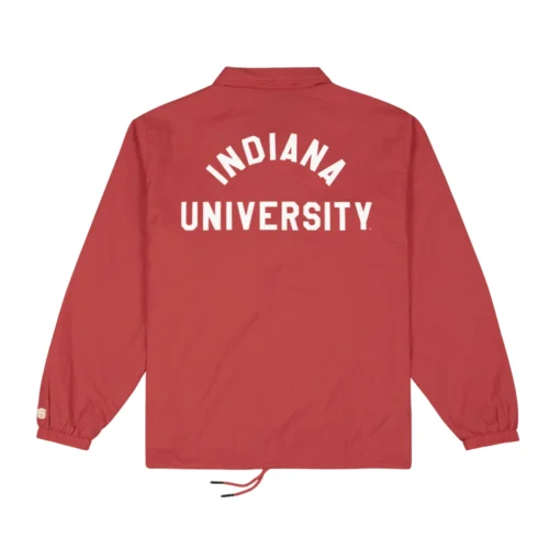 Alternative view of Indiana Hoosiers Classic Trident Coaches Satin Jacket