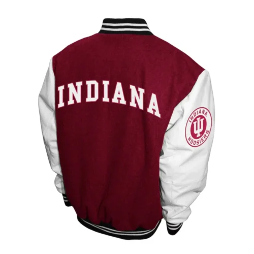 Alternative view of Indiana Hoosiers  Graduate Wool & Leather Varsity Jacket