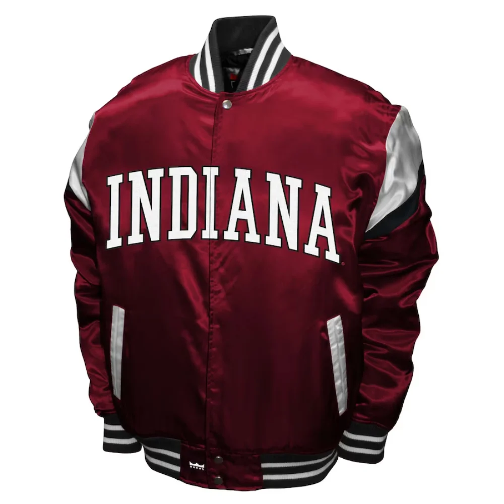 Indiana Hoosiers Power Satin Varsity Jacket