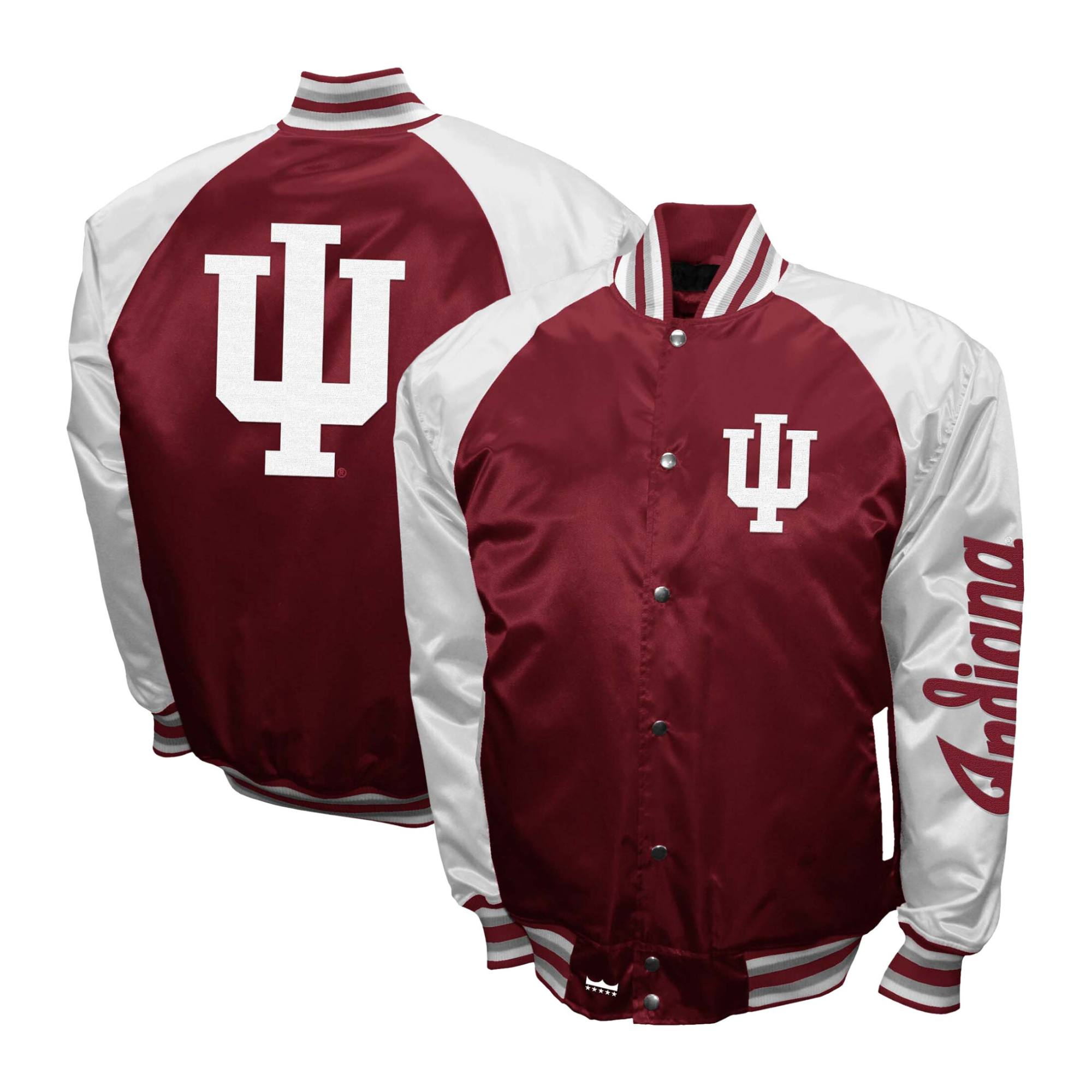 Indiana Hoosiers The Game Satin Varsity Jacket - Image 3