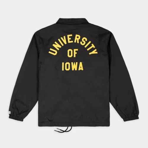 Alternative view of Iowa Hawkeyes Classic Football Coaches Satin Jacket