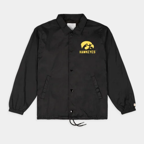 Iowa Hawkeyes Classic Football Coaches Satin Jacket