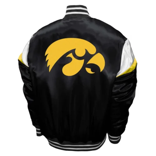 Alternative view of Iowa Hawkeyes Power Satin Varsity Jacket